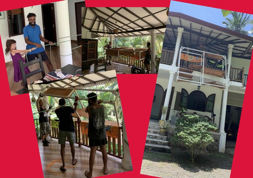 descente de l étagére dans la guest house