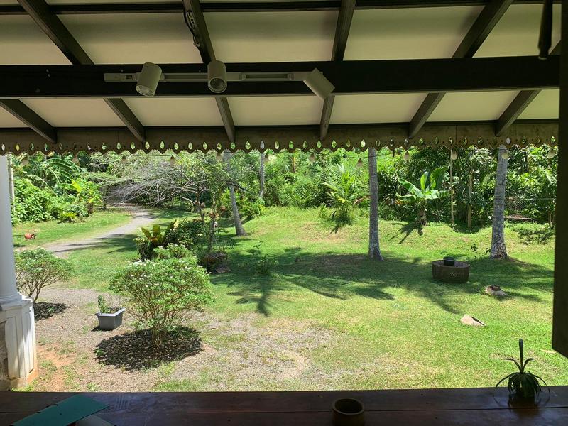 vue de la terrasse de la guest house