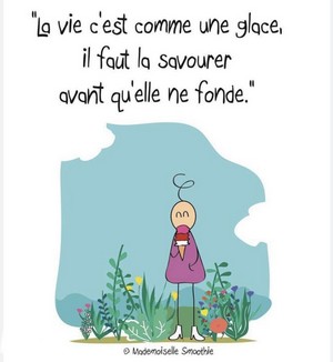 la vie est comme une glace