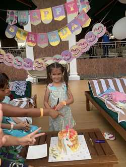 anniversaire dans l'hotel d'Unawatuna