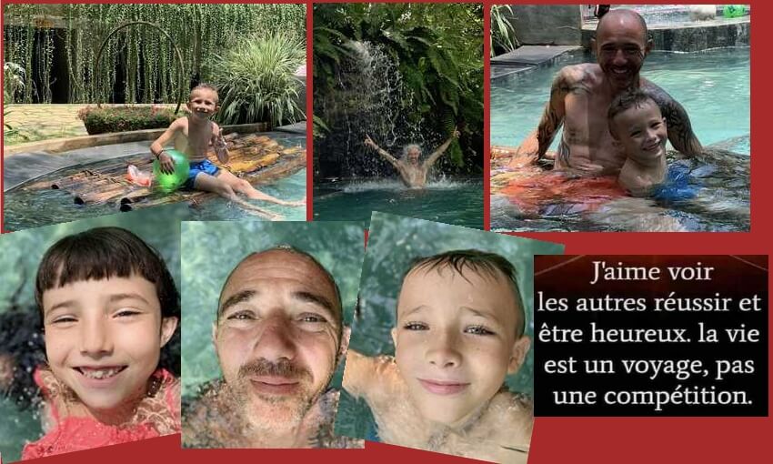 jadeon dans la piscine